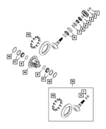 68432346AA - Rear Axle; Corporate 235 MM; Differential and Drive Line: Drive Pinion Bearing Kit for Mopar Image