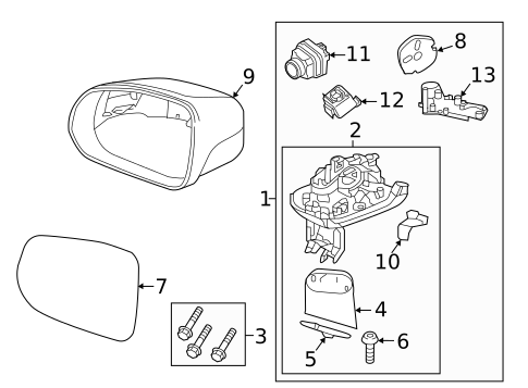 Outside Mirrors for 2019 Volvo S90 #3