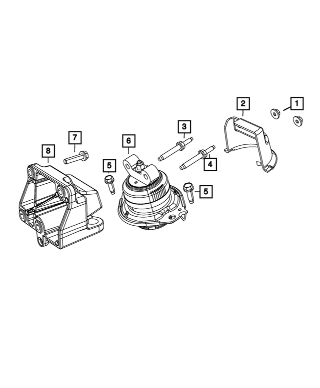 5090026AA - Engine: Engine Mount Heat Shield for Mopar Image