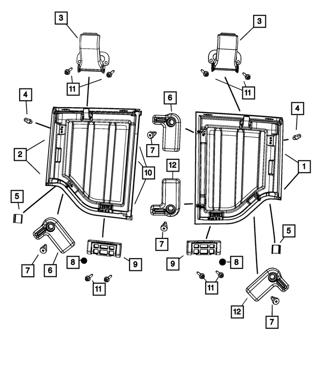 68028750AB - Body Sheet Metal Except Doors: Locating Pin for Mopar Image image