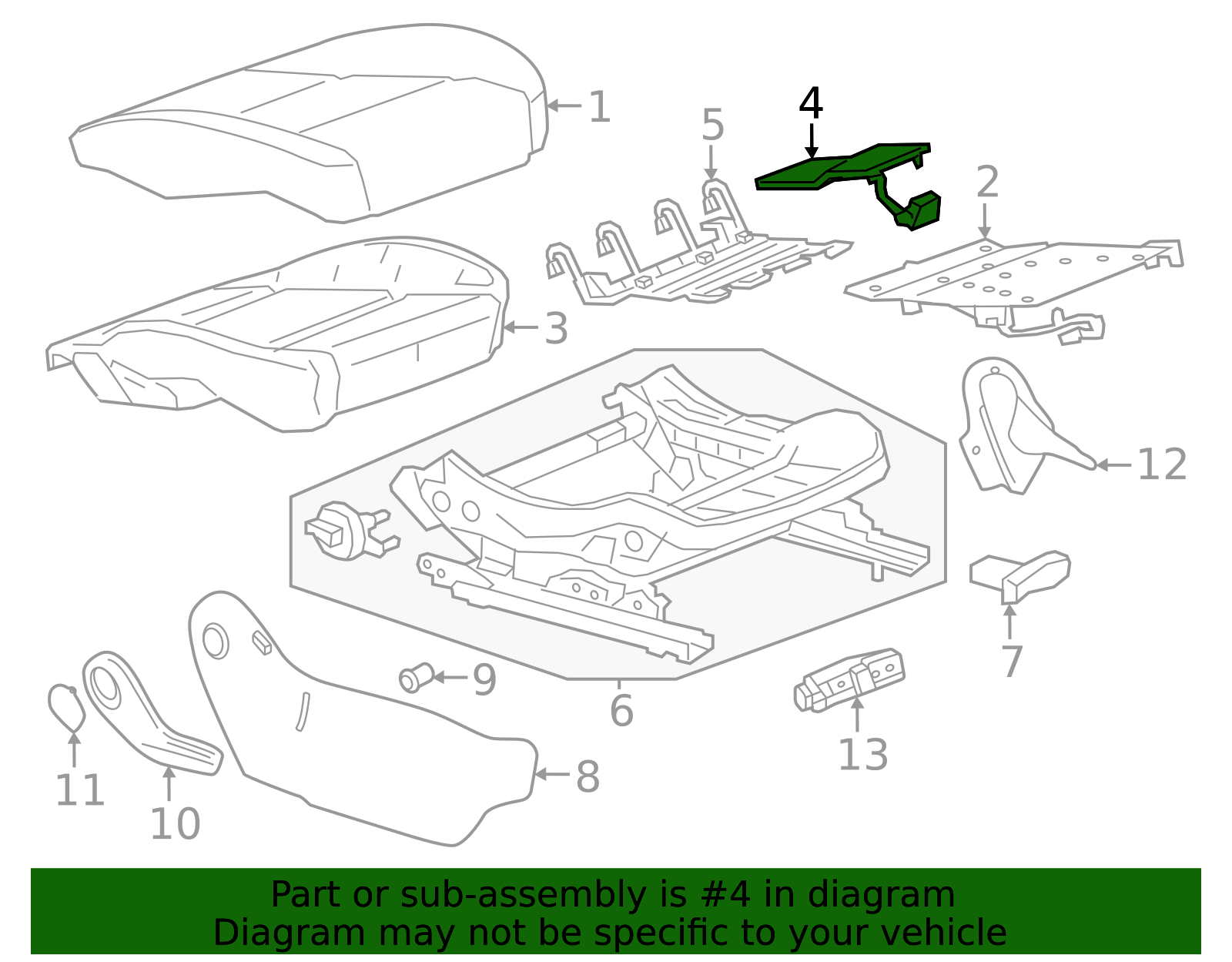 2024-2026 Chevrolet Traverse Occupant Sensor 26534843 GM ...