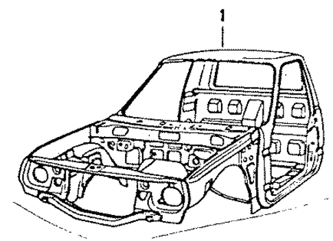Cab Assembly for 1984 Isuzu Pickup #0