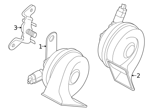Horn for 2003 BMW Z8 #0