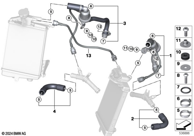 17657924076 - : Thermostat Right for BMW-Motorrad Image