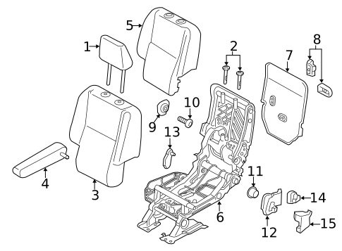 Second Row Seats for 2023 Ford Transit Connect #1