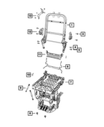 68414005AA - Interior Trim: Rear Seat Back Frame, Left for Mopar Image