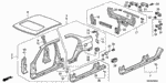 90147634003 - Body/Air Conditioning: BOLT, FENDER (6X18) for Honda Image