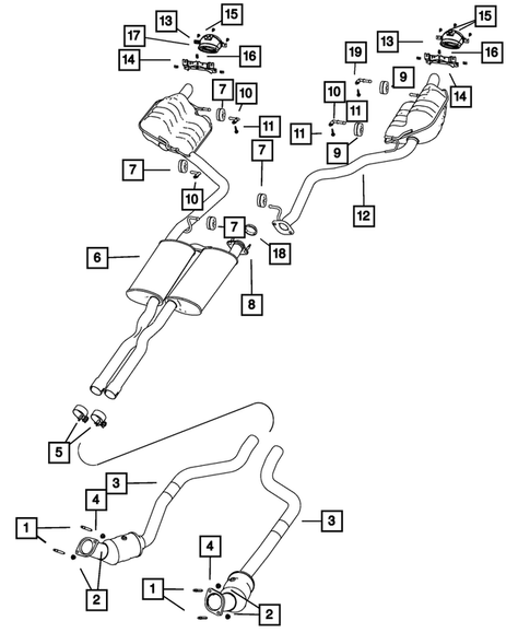 Exhaust System for 2013 Chrysler 300 #2