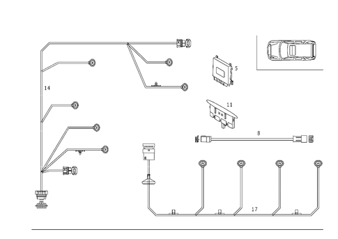 Parktronic System (Pts) for 2000 Mercedes-Benz ML320 #0