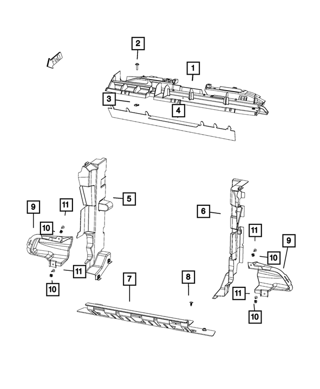 68423427AA - Cooling: Rubber Seal for Mopar Image