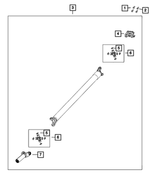 68354328AC - Differential and Drive Line: Drive Shaft for Mopar Image