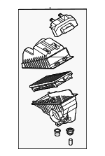 28110L0200 - Engine: Air Cleaner Assembly for Hyundai: Santa Cruz, Santa Fe, Sonata, Tucson Image