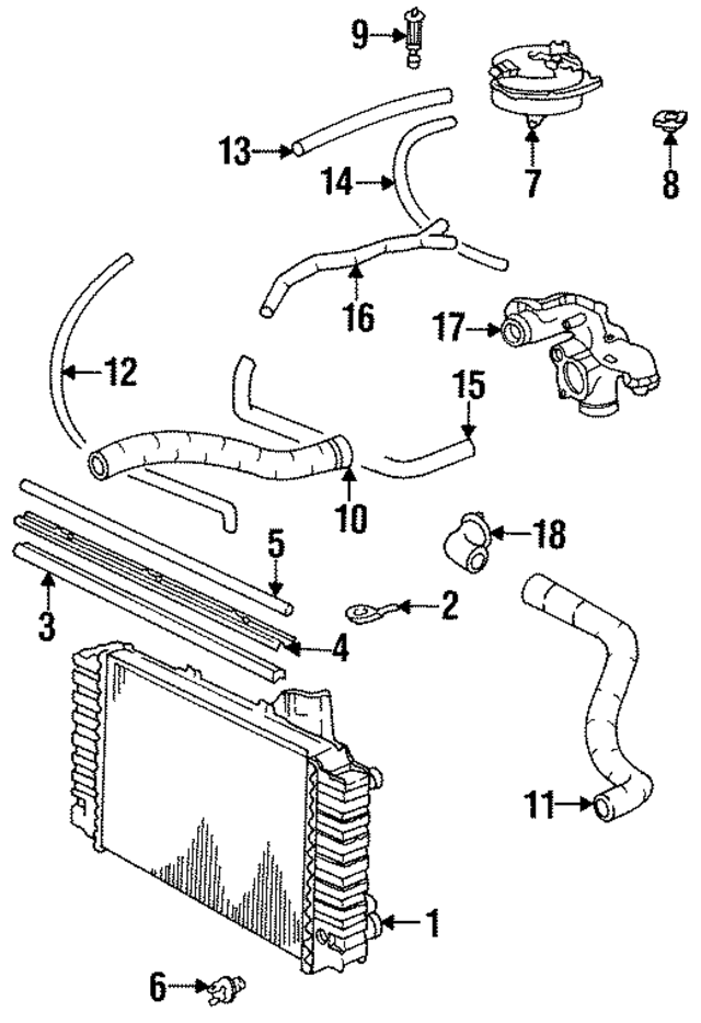 92810617801 - Cooling System: Radiator Mount Bracket for Porsche Image