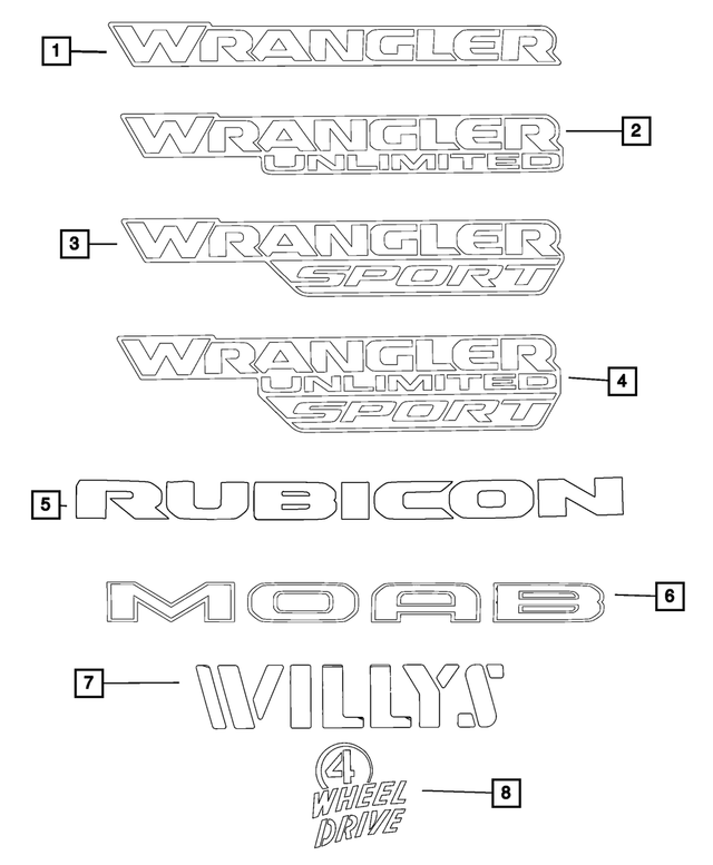 6ZX68RXFAA - : Tailgate Decal, Lower Right for Mopar Image
