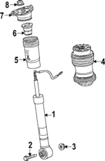 85558797 - : Suspension Shock Absorber Bellows for Cadillac: ESCALADE IQ | Chevrolet: Silverado EV | GMC: Hummer EV Pickup, Hummer EV SUV, Sierra EV Image