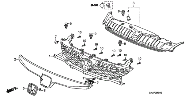 Front Grille for 2009 Honda Civic #0