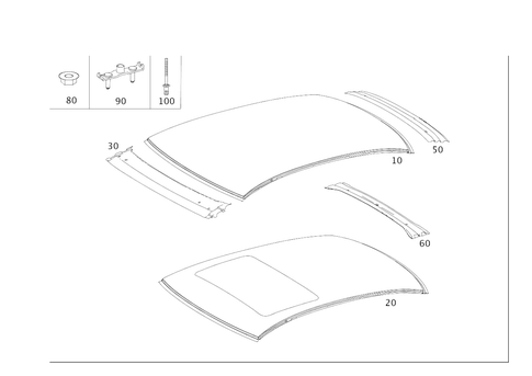 Roof for 2007 Mercedes-Benz CLS550 #0