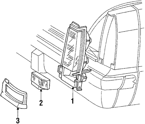 Tail Lamps for 1990 Chrysler New Yorker #0