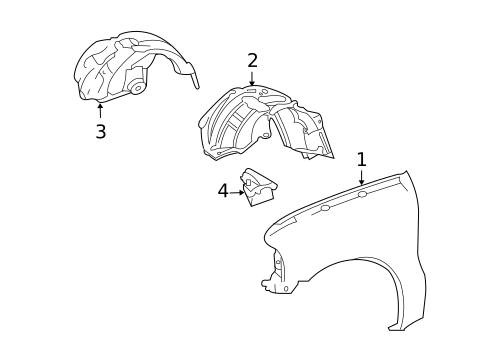 Fender & Components for 2003 Ford Excursion #0