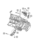 6502874 - Engine Mounting: Hex Head Bolt for Mopar Image image