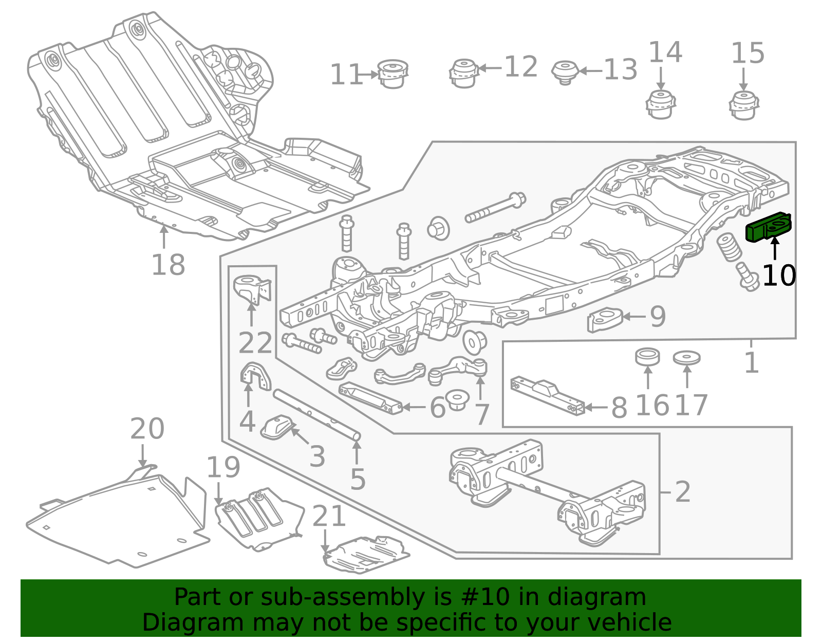 2015-2020 GM Rail Extension 22907413 GM | GMPartsDirect.com