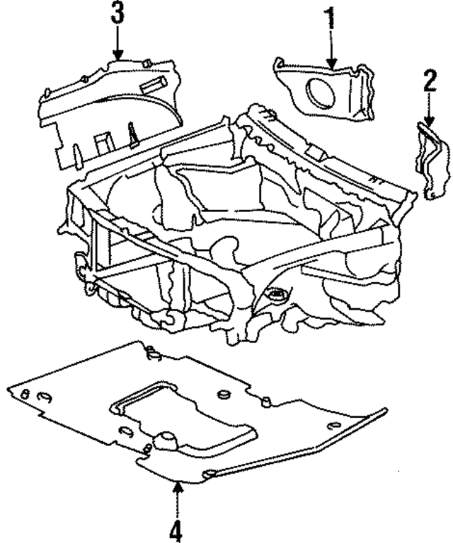 2016260076 - Body: Partition Panel for Mercedes-Benz Image