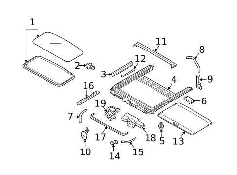 Sunroof for 2011 Subaru Legacy #0