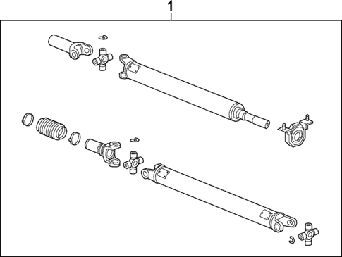 Drive Shaft for 2014 GMC Sierra 2500 HD #3