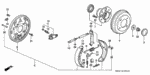 43172SM4A02 - Chassis: SPRING B, BRAKE for Honda Image