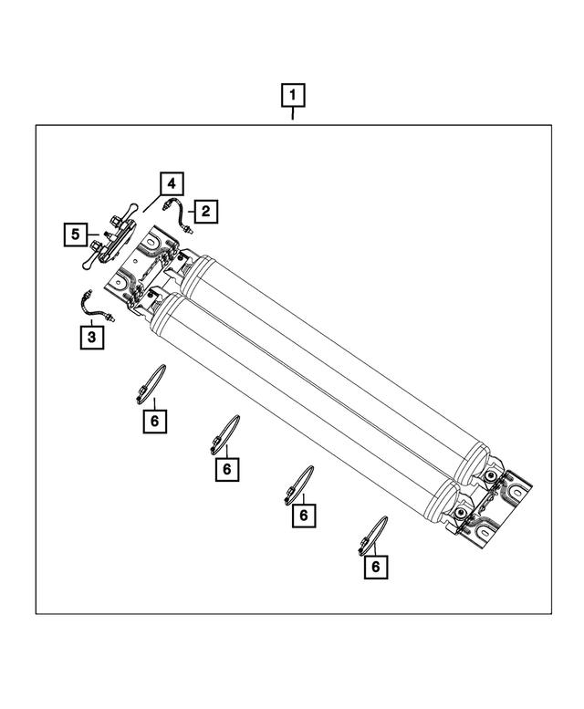 4877129AC - Front Suspension: Air Suspension Reservoir for Mopar Image