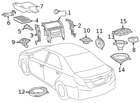 Sound System for 2013 Toyota Camry #0