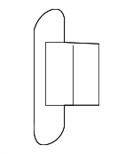 90651THRA00 - Body: Object Sensor Lower Clip for Honda: Odyssey Image