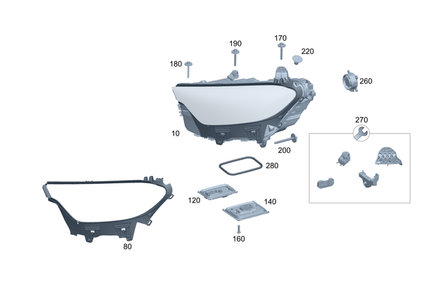 2548209400 - : Repair Kit, Holder for Mercedes-Benz Image