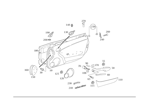 Door Paneling for 2008 Mercedes-Benz SLK280 #0