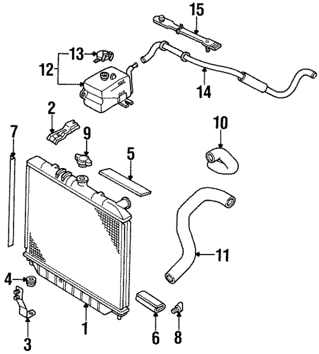 8971642080 - : Radiator Seal for Acura Image
