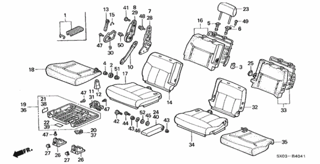 Middle Seat (Bench) ('98) for 1998 Honda Odyssey #0