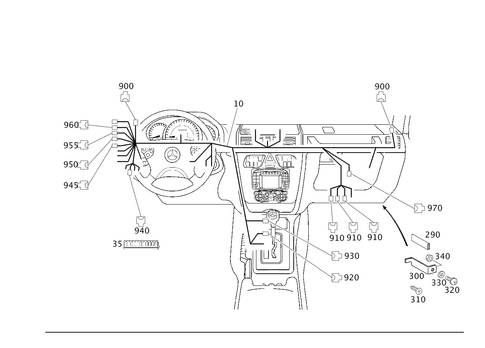 Cockpit Cable Harness for 2011 Mercedes-Benz G55 AMG #0