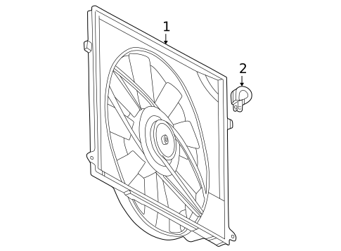 Cooling Fan for 2001 Mercedes-Benz CL 55 AMG&reg; #0