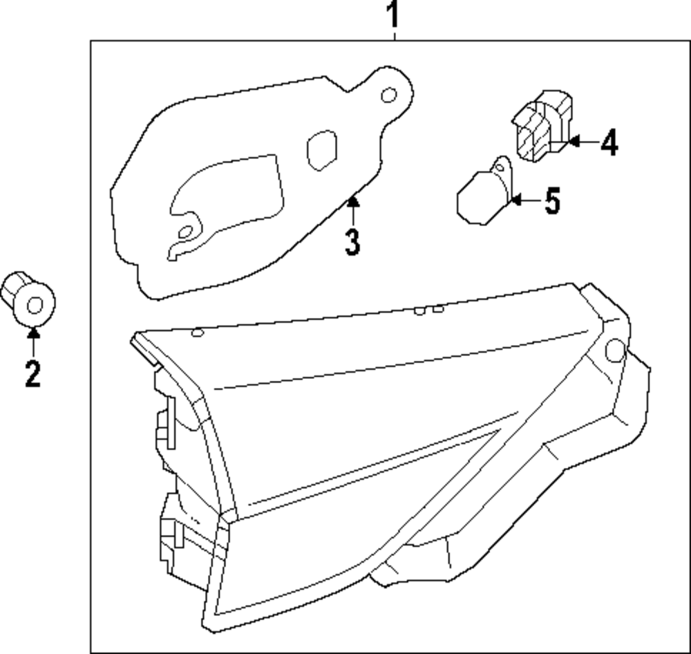 2022-2024 Mitsubishi Eclipse Cross Combo Lamp Assembly