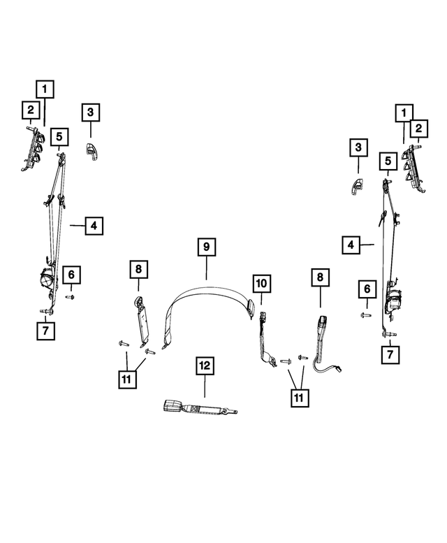 « 68050464AA – Restraints : Siège Vis pour Mopar Image »