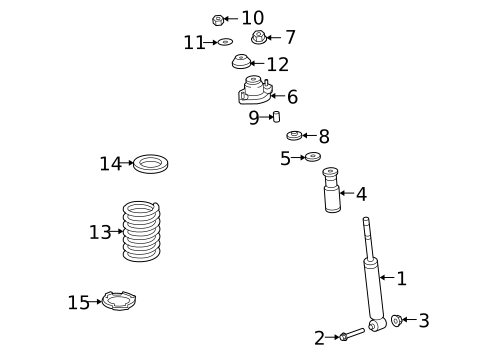 Shocks & Components for 2007 Mitsubishi Outlander #1