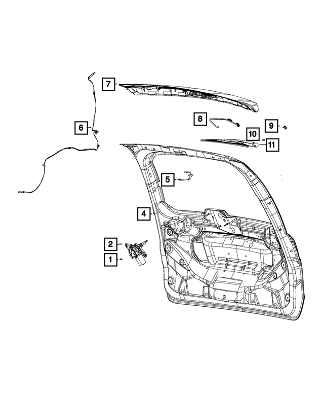 5182212AA - Electrical: Liftgate Washer Hose for Mopar Image