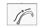 756050A040 - Body: Wheel Opening Molding for Toyota: Corolla Cross Image
