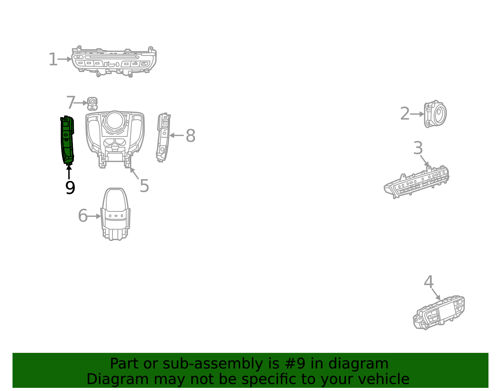Mercedes-Benz Combination Switch - OEM Turn Signal/Wiper Control - Part ...