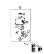 5183872AA - Brakes: Hex Lock Nut for Mopar Image