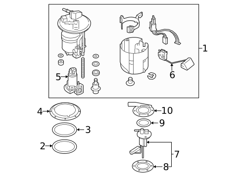 Fuel System Components for 2018 Subaru Outback #1