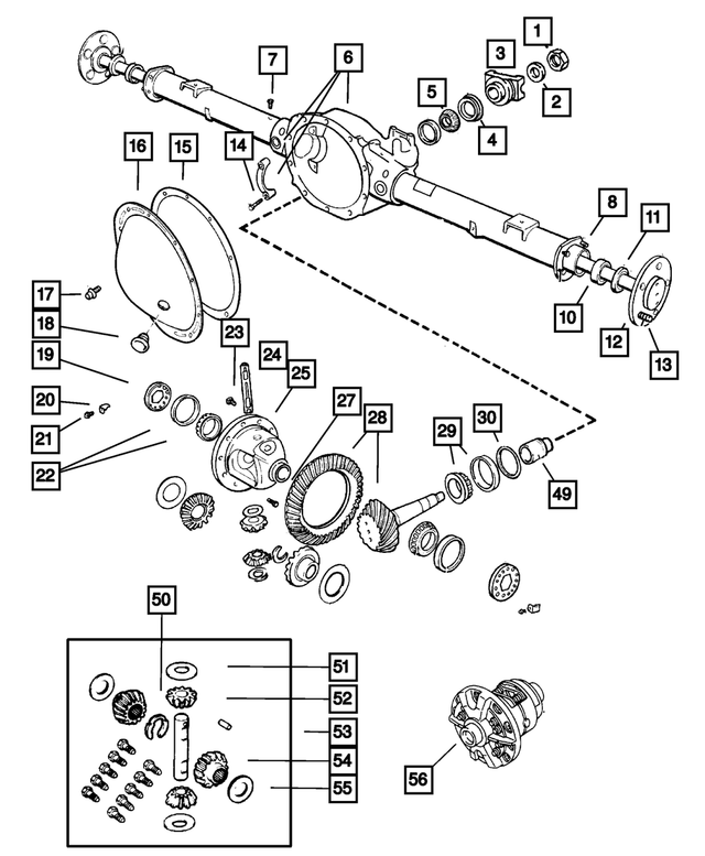 6028041 - Rear Axle: Pinion Yoke Nut for Mopar Image image
