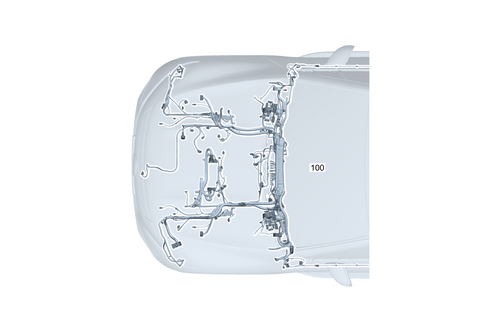 Body-Side Engine Wiring Harness for 2023 Mercedes-Benz EQS 580 SUV #0
