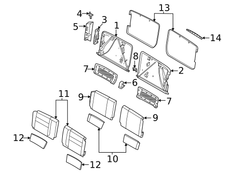 Rear Seat Components for 2023 Porsche 911 #0