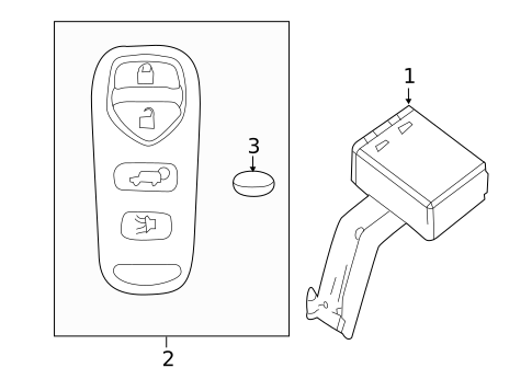 Keyless Entry Components for 2016 Nissan NV1500 #0